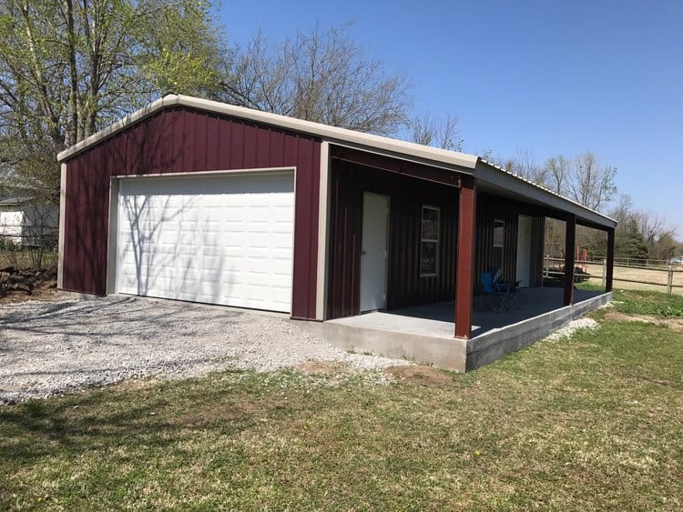 Pole barn built in Tahlequah, Oklahoma
